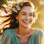 Lachende vrouw. PowerHypnose ondersteunt mensen met AD(H)D. Meer balans, zelfvertrouwen, ontspanning, rust.